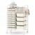 BECOMFORT 14-Drawer Rolling Cart with Drawers w/Metal Tabletop & Pegboard