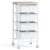 BECOMFORT 4-Drawers Rolling Utility Cart, Storage Cart on Wheels, Teacher Classroom Organizers with Wooden Tabletop & Lockable Wheels, Mobile Trolley Craft Cart for Art Paper Tools School Office