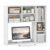 BECOMFORT Desk Hutch with 7 Cubes, Up to 27″ Computer Monitor College Dorm