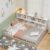 BECOMFORT Full Size Floor Bed for Kids, 2-in-1 Kids Wood Bed Frame with Bedside Bookcase & Safety Guardrails, Montessori Bed for Boys Girls