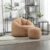 Bedding Bean Bag Sofa Chair High Pressure Foam Bean Bag Chair Adult Material with Padded Foam Padding Compressed Bean Bag with Footrest
