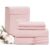 BEDELITE 100% Cotton Flannel Sheets Full Size, Pink, 4 Pieces