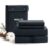 BEDELITE 100% Cotton Flannel Sheets Twin Size, Black, 3 Pieces