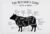 Beef Cuts Chart Kitchen Poster Durable Easy to Hang Canvas Wall Decor for Living Room Bedroom 12×16 inch