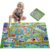 Beeqoo Jumbo Floor Puzzle for Kids Ages 3-5, Giant City Race Tracks Jigsaw Puzzles for Toddler 2-4 (60pcs 35.4×23.4 Inch Extra-Thick Cardboard), Educational Preschool Toy for 4-6 Year Old
