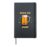 Beer Me Dude Hardcover Journal, Black