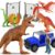 Beetots Dinosaur Park Playset | 8PCS with Vehicle & Fence for Kids 3-7,Realistic BPA-Free PVC Dinos | Build, Explore & Role-Play | Perfect for Indoor Creative Play & Birthday Gifts