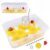 Beeveer 39 Pcs Lemonade Sensory Bin for Kids Summer Sensory Set with Box Yellow Rice Filler Fake Lemon Slices Cubes Cards Strawberry Jar Straw Spoon for Toddlers Gifts Summer Counting Sorting Tools