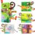beiens Baby Books Toys, Touch and Feel Crinkle Cloth Book for Infant Baby 0-3-6-12-18 Months, Early Development Interactive Stroller Soft Toys, Newborn Gifts for Boys Girls