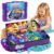 BEIREG Mermaid Sensory Bin Kit – 58 PCS Sensory Sand Set with 2lbs Magic Sand, 18 Castle & Marine Molds, Foldable Roof Sandbox, Treasure Chest, Ocean Sandbox Mermaid Toys Gifts for Girls Ages 3-8
