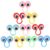 Bemonew 10Pcs Eyeball Ring, Eyeball Finger Puppets Toys Set, Eye Wiggly Finger, Plastic Puppet Eye On Rings for Kids, Party Favors for Boys Girls