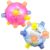 Bemonew Bouncy Balls with Light and Music, 2PCS Plastic Light up Bouncy Balls, Detachable Vibrating Ball for Kids, Battery Operated up Toy for, Random Color