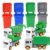 Bemonew Toy Garbage Truck 8 Pack Garbage Truck Toys Set with 4 Recycling, 4 Sorting Bins & 108 Waste Cards – Educational Toddler Play for Home & Preschool