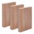 BENECREAT 3Pack Walnut Wood Blocks, Unfinished Carving Blocks, Rectangle Wood Board for DIY Woodworking Projects, Handcrafting and Home Decor, 5.9×3.9×0.8inch