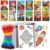 BenLouis 12 Hero Mini Coloring Books with 12 Stacking Crayons for Kids