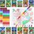 BenLouis 24 Football Mini Coloring Books Kids with 24 Stacking Crayons Football Party Favors Activity Books Bulk for Kids Boys Super Football Bowl Goodie Bag Gift Stuffer Classroom Reward