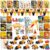 BenLouis 84Pcs Construction Party Favors Excavator Theme Coloring Books Crayons Sticker Set Bulk for Kids Construction Birthday Goodie Bag Stuffer Classroom Gifts Rewards Craft Pinata Fillers