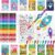 BenLouis Coloring Books for Kids With Stacking Crayons Set Mini Coloring Books Bulk for Ages 4-8-12 Small Activity Books for Birthday Party Gifts Goodie Bags Stuffers Travel（12+12Pcs Classic）