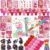 BenLouis Valentine’s Day Gifts Set for Kids Hearts Coloring Book School Classroom Exchange Reward Prize Crafts Bulk for Students Valentine’s Day Party Favors Goodie Bag Stuffers（192pcs）
