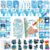 BenLouis Winter Party Favors Set Holiday Themed Coloring Book Classroom Gift Prizes Bulk for Students Kids Christmas Frozen Birthday Goodie Bag Stuffers Pinata Filler (12Set Snowflake)