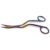 Bent Handle Double Curved Embroidery Scissors 6 Inch Stainless Steel for Fabric Stitches and Crafting Machine Sewing Applique Cross Stitch Thread Yarn Fabric DIY Art (Multi)
