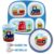 Bentology 5-Piece Kids Dinnerware Set | Blue Train Engine Theme