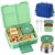 Bento Lunch Box for Kids – Leakproof Bento Box with 8.5oz Insulated Food Jar Lunch Bag Set for Ages 3 to 14 Back to School,BPA-Free Lunchbox Snack Containers Reusable On-the-Go Meal Prep,Green