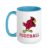 Benton High School Cardinals Football Ceramic Mug, Blue/White, 15oz