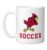 Benton High School Cardinals Soccer Ceramic Mug, White, 11oz