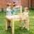 Benut Sand and Water Table for Toddlers,5 in 1 Kids Wooden Sensory Activity Table with 2 Storage Boxes,Acrylic Board,Spiral Water Slide and Windmill,Montessori Kids Tables Learning Toy