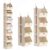 Beolisave 7 Tier Hanging Closet Organizer, Collapsible Fabric Hanging Shelves for Closet with Detachable Bins Space-Saving Hanging Clothes Organizer for Wardrobe, Laundry Room, Dorm, Rv, Beige