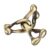 BePuzzled | Trinity Hanayama Metal Brainteaser Puzzle Mensa Rated Level 6, for Ages 12 and Up