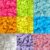 BEQUINA Approx. 235 Resin Bell Flower Beads, Bright Candy Color Mix