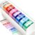 Bertiveny 8 PCS Self Inking Office Stamp Set for Return to Sender Paid Copy Scanned Approved Received Completed Confidential Stamps,Rubber Office Stamp with Plastic Tray Business Stamp