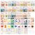 BESARME 57 Pcs Boho Alphabet for Classroom Wall Bulletin Board
