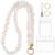 BESARME Breakaway Scrunchie Lanyard for ID Badges and Keys Lightweight Stretch Teacher Lanyard Design with Clasp for Teachers and Students, Hospital Staff, and Appreciation Gifts (Beige)