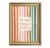 Be Silly Be Honest Be Kind Wall Art Kids Classroom Sign Wall Decor Colorful Striped Positive Quote Poster Canvas Print Picture for Playroom Nursery Living Room Bedroom 12×16 inch Gold Framed