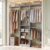 Besiost 48″ Closet Organizer System, 4FT Closet System for Small Closets with 4 Hanging Rods & 3 Shelves, 80″H Small Closet Organizers and Storage for Bedrooms, Cloakrooms, Gray