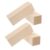 BESPORTBLE Blocks Versatile Unfinished Basswood Carving Craft Wood for Crafts 4pcs Natural Rectangles Cubes Utility to Reduce Cracking and Chipping and Art School Assignments and Model