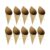 BESPORTBLE Confetti Containers Elegant Design Kraft Paper Conical Shaped 50pcs with Double-Sided Tape and Rope, Self-Adhesive Paper Holder for Rose Petals and Confetti for Wedding
