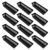 BESPORTBLE Storage Basket Pp with Compartments 12pcs Rectangular Black