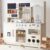 besrey Wooden Play Kitchen Set for Kids with Real Lights and Sounds