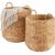 Best Choice Products 2-Piece Round Nesting Baskets W/Handles, Handwoven Water Hyacinth, Plant Holder, Laundry Basket, Storage Organizer, Tote Bins for Bedroom, Living Room, & Laundry Room – Natural