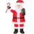 Best Choice Products 3ft Lighted Pop-Up Santa, Outdoor Christmas Holiday Decoration w/ 120 LED Lights, Twinkling Candy Cane, Gift Box, Hat