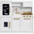 Best Choice Products Pretend Play Kitchen Wooden Toy Set for Kids w/Realistic Design, Telephone, Utensils, Oven, Microwave, Sink – Ivory