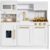 Best Choice Products Toddler Kitchen Playset with Pretend Play Espresso Machine, Interactive Wooden Kids Play Kitchen Equipped with Toy Storage and 17 Accessories – White