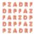 Bestewelry 30Pcs Orange Plaid Print Large Chunky Letter Beads
