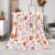 Bestraily Fall Pumpkin Throw Blanket Autumn Maple Leaves Throw Blanket Flannel Fleece Fall Decor Thanksgiving Gift for Women Men Cozy Fuzzy Plush Throw Blankets for Bed Chair Couch 50″ X 60″