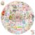 BETANAS 100 PCS Cute Rabbit Stickers Pack, Cartoon Bunny Easter Egg