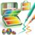 Betem Acrylic Paint Markers 48 Colors with Case Brush Tip for Rock